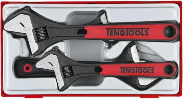 Teng Tools TTADJ04 justerbara skiftnyckelsats med 4 delar